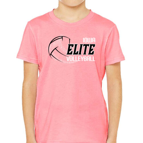 Youth CVC Unisex Jersey Tee - Pink Thumbnail