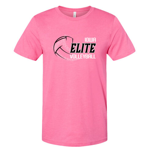 Unisex CVC Jersey Tee - Pink Thumbnail